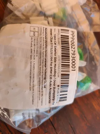 Grapas Molduras Puerta BMW E36 (10uds)