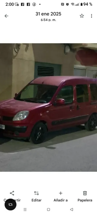 Furgoneta para repuesto