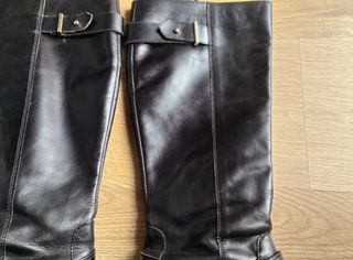 Botas altas negras con tacón