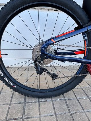 Bicicleta Rockrider Azul y Naranja