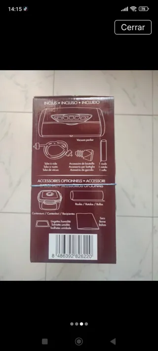 Envasadora al vacío Vital Vac 150W