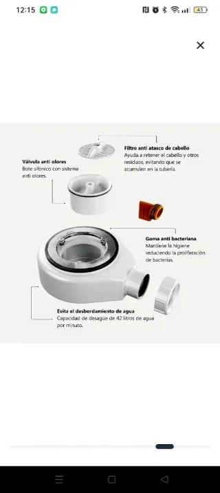 Plato de ducha blanco 100x75 cm