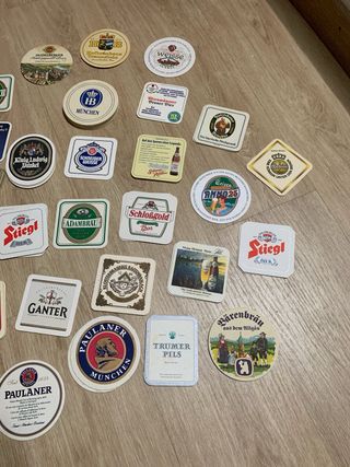 Lote posavasos cervezas alemanas ( 27 marcas )