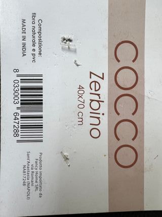 Zerbino Fancy Home Cuori Marrone Multicolore