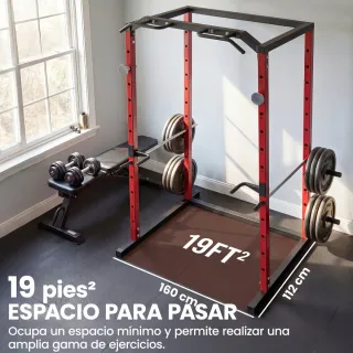 Jaula Potencia Rack Sentadillas Barra