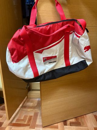 Bolsa de viaje Ducati Puma roja y blanca