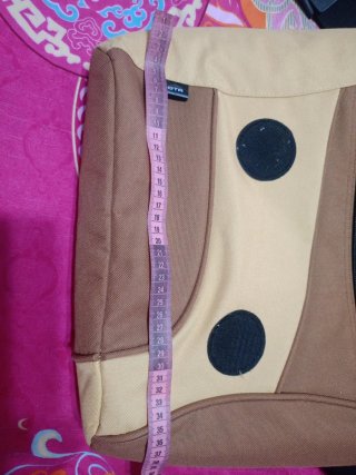 Bolsa portátil DICOTA beige y marrón