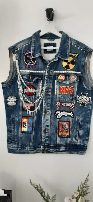 Chaleco Vaquero Heavy Metal Talla XL
