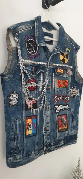 Chaleco Vaquero Heavy Metal Talla XL