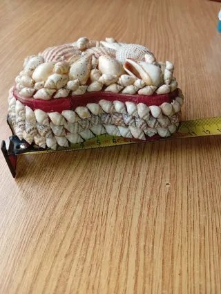 Joyero Corazón Artesanal Conchas Marinas