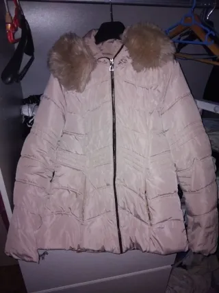 Abrigo rosa palo mujer