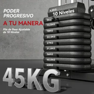 Máquina Musculación 45kg Placas