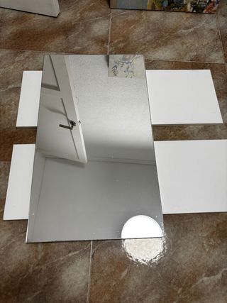 Specchio d'ingresso bianco