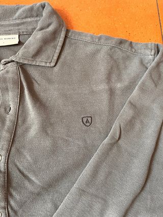 Polo manga larga gris Alvaro Moreno