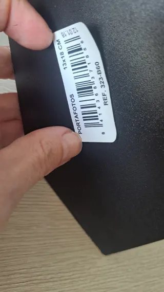 Marco fotos madera azul 13x18cm