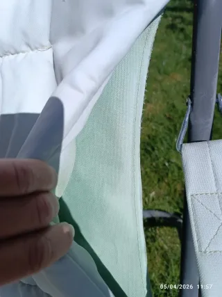 Poltrone reclinabili pieghevoli in rattan verde