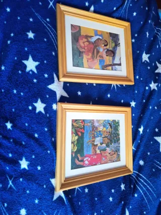 2 cuadros de madera ,