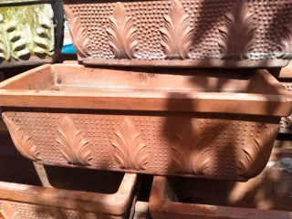 Lote Jardineras Terracota total 10 unidades