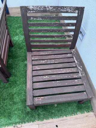 Conjunto sofá y 2 taburetes madera applaro ikea