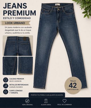 Pantalón vaquero Zara Talla 42