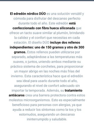 Edredón Pikolin Fibra DÚO 4 Estaciones 240x260