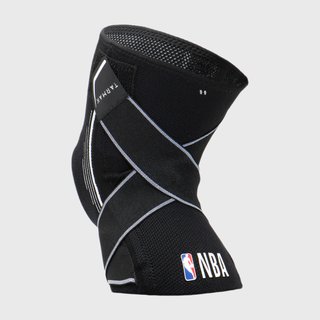 Rodillera Baloncesto Tarmak MID 500 NBA Adulto Negro