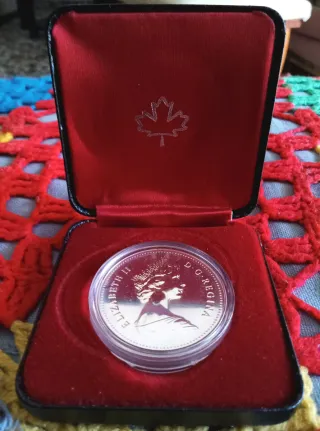 Moneda 1 Dólar Plata Canadá 1979 Griffon