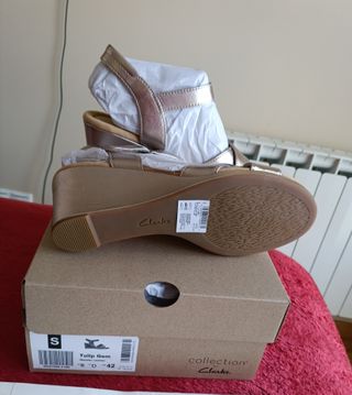 Sandalias cuña Clarks Tulip Gem Piel Talla 42