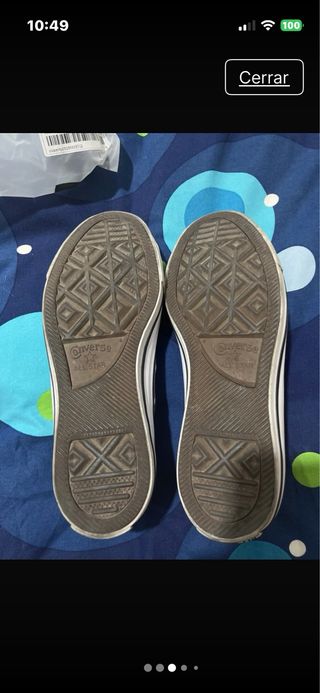 Converse Rosa Brillo Talla 37