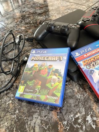 PS4 Slim 1TB Negra + 2 Mandos