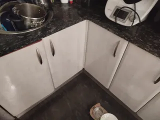Muebles de cocina - Rosa y Blanco
