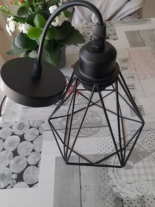 Lámpara de techo geométrica de metal