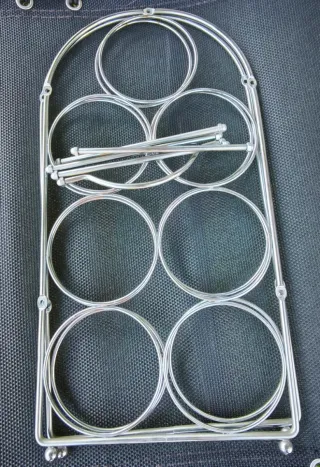 Botellero Metálico Tienda Casa 7 Botellas