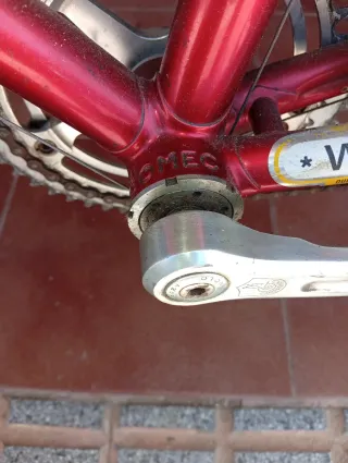 Bicicleta carretera antigua italiana.
