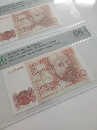 Billetes PMG