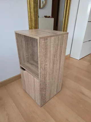 Mueble auxiliar madera color beige