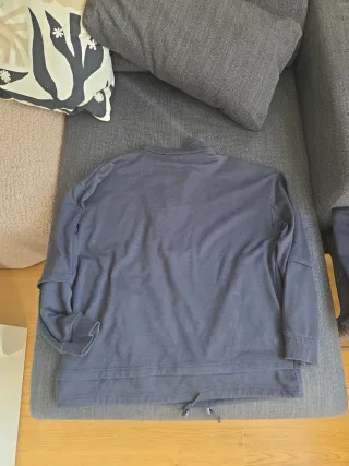 Sudadera bomberos azul con cremallera