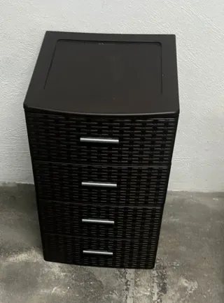 Cajonera de plástico "mimbre"