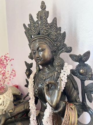 Figura de bronce deidad Tara