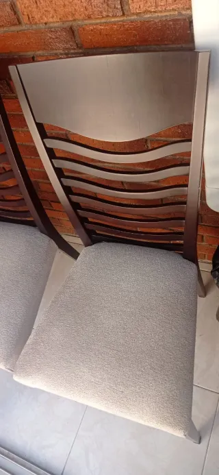 Mesa Comedor Negra Cristal y 6 Sillas