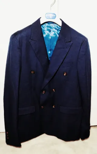 Blazer Cruzado Azul Marino