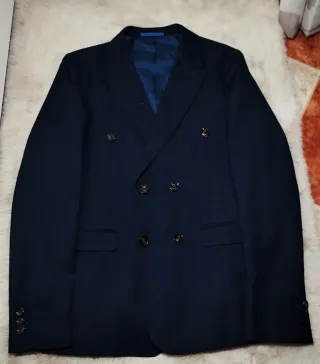 Blazer Cruzado Azul Marino