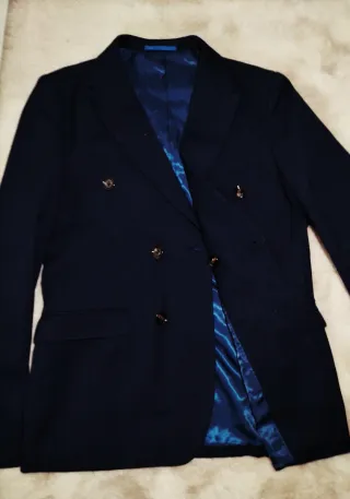 Blazer Cruzado Azul Marino