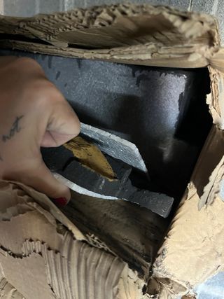 Revestimiento de piedra negro