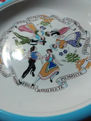 Piatto da portata grande decorato