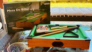 Mini mesa de billar americano portátil 50x31cm