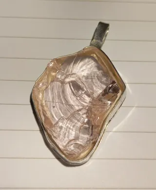 Colgante Cristal Andara Rosa en Plata