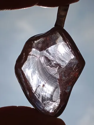 Colgante Cristal Andara Rosa en Plata