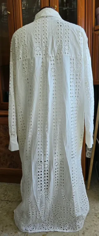 Vestido Zara Blanco Talla S
