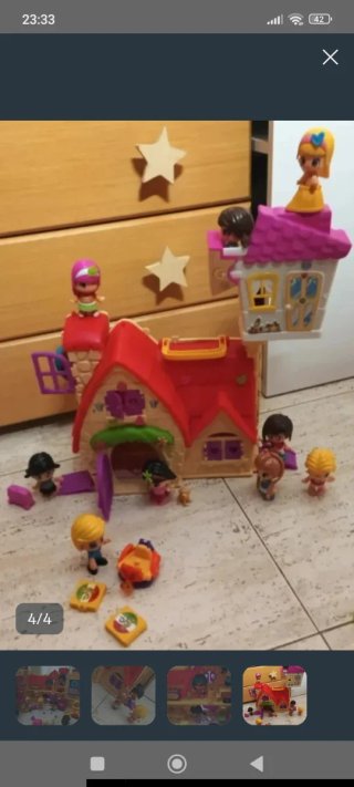 Piny Pon, casa,  figuras,accesorios cabeza, muñeca